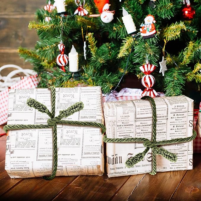 Zhengmy 20 Pcs 25 Inch Extra Long Christmas Garland Ties Christmas Decorative Twist Ties for Banister Reusable Flexible Twist for Holiday Xmas Home Decorations Craft Wrapping (Olive Green)