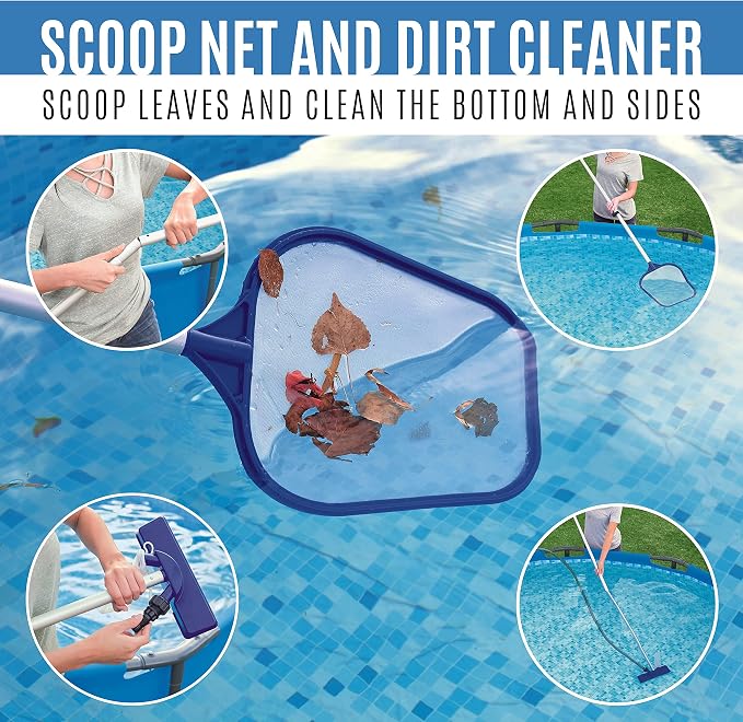 Bestway Swimming Pool Steel Pro MAX 56406 - FrameLink System - Easy to assemble - 305 x 76 cm - Incl. Cleaning Kit