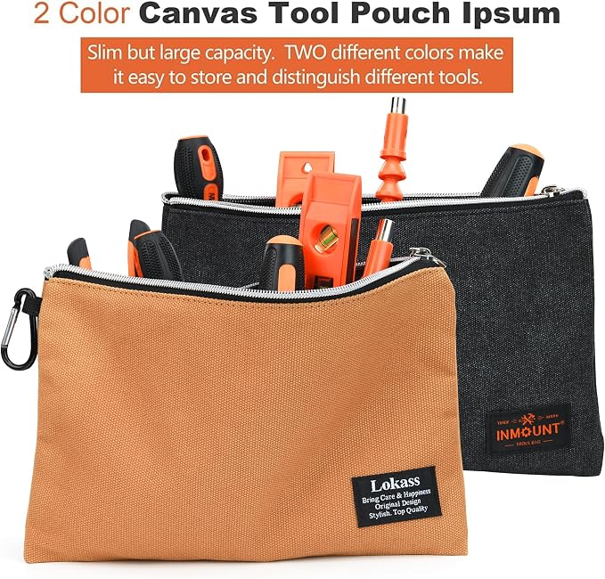 Tool Backpack with 2 Small Tool Bags – LOKASS Heavy Duty Backpack Tool Bag with Molded Base,1680D Tool Organizer with Laptop Compartment & Combination Lock, Water-Resistant Electrician & HVAC Tool Bag