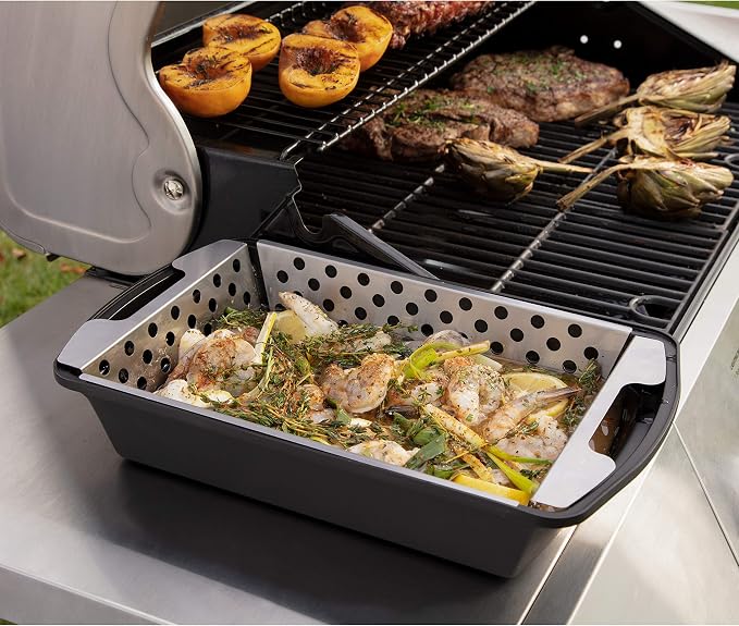 Cuisinart CMT-200 Marinade and Grilling Basket Set, Stainless Steel