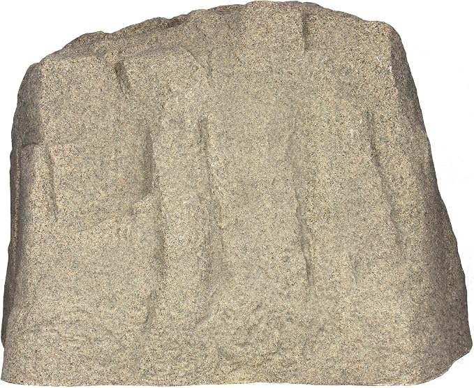 Emsco Group 2181 Large – Lightweight Landscape Rock-Resin, Sandstone | Large Size, Sandstone,Decorative Landscape Rock Cover, Covers Well Pumps, Sprinkler Valves & Yard Utilities