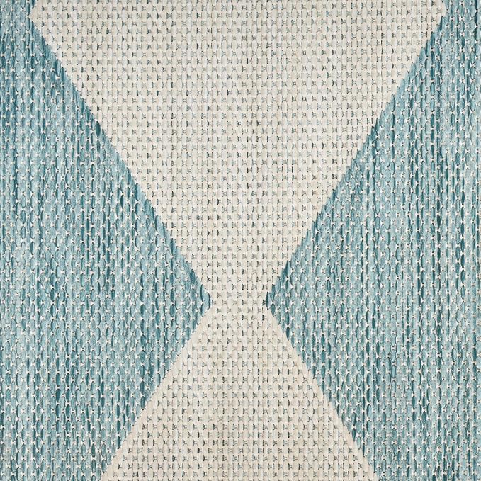 Nourison Home Positano Aqua 5' x 7' Area Rug - Easy Clean, Non Shedding, Bed Room, Living Room, Dining Room, Kitchen (5' x 7')