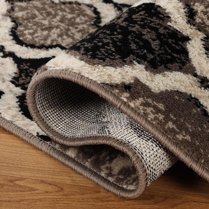 Superior Modern Indoor Area Rug, Non Slip Rug, 3'x5', Ivory | Geometric Design Floor Décor, Easy Care High Traffic Areas Living Dining Room, Bedroom, Office, Entryway, Viking Collection