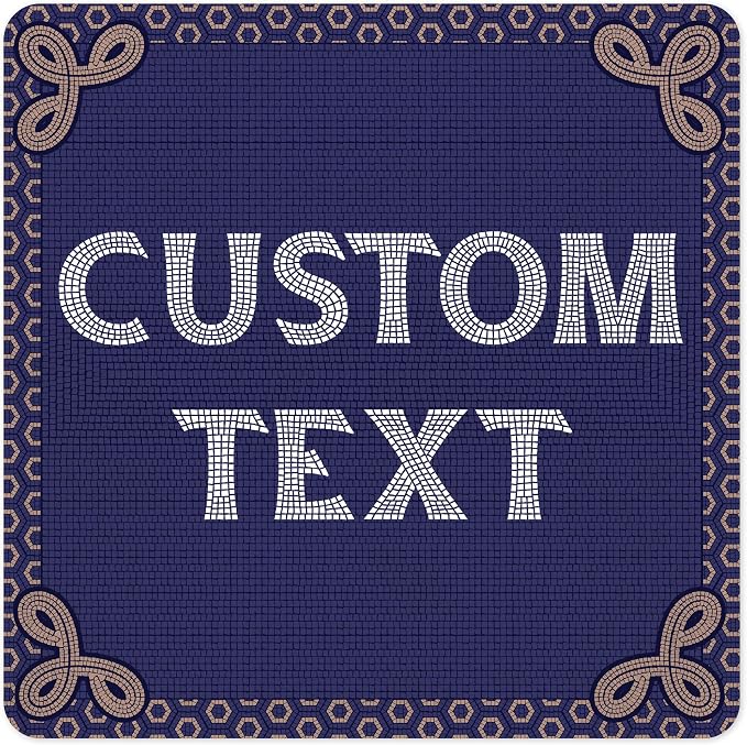 Custom Sign, Custom Street Sign, 11 Font Colors, 13 Font Styles, 4 Hole Options, 22 Sizes, 30x30 Inches, Rust Free DiBound, Fade Resistant, Made in USA by My Sign Center (Fauxsaic 1)