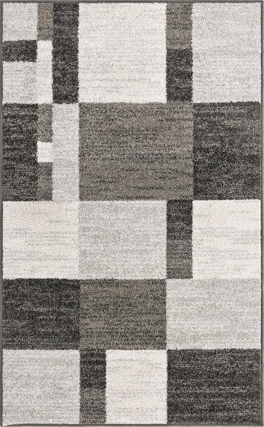 Unique Loom Autumn Collection Area Rug - Providence (3' 3" x 5' 3" Rectangle, Gray/ Ivory)