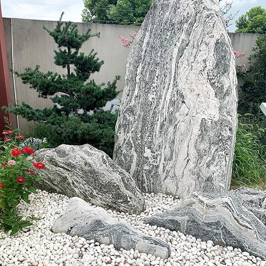 FANTIAN 2 lbs Small White Pebbles for Plants, 0.8-1.2 inch Decorative River Rocks for Plants, Aquariums, Landscaping. White Stones for Planter Vase and Outdoor Garden Rocks
