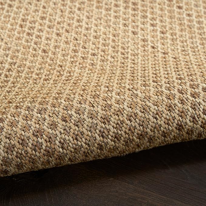 Nourison Home Courtyard Jute 2'2" x 8' Area Rug - Easy Clean, Non Shedding, Bed Room, Living Room, Dining Room, Kitchen (8' Runner)