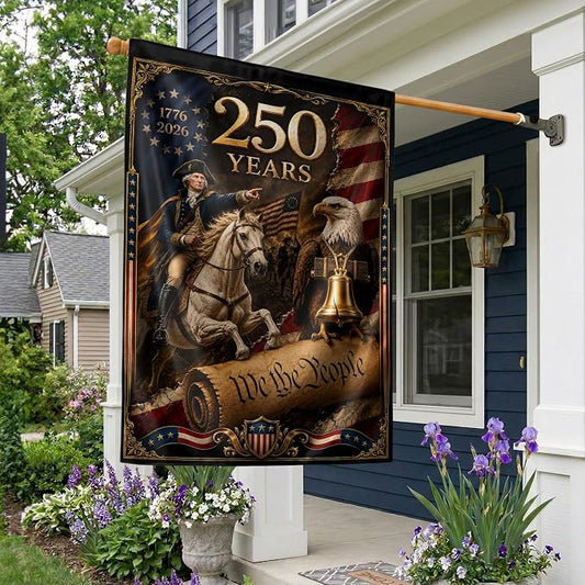 250 Years Of Freedom Flag, American Flag With Eagle, We The People Banner, Garden Flags For Outside, Two-sided Print, 250th Anniversary Patriotic Design, 250th Anniversary Usa Commemorative Flags 2 (30x40 Inch)