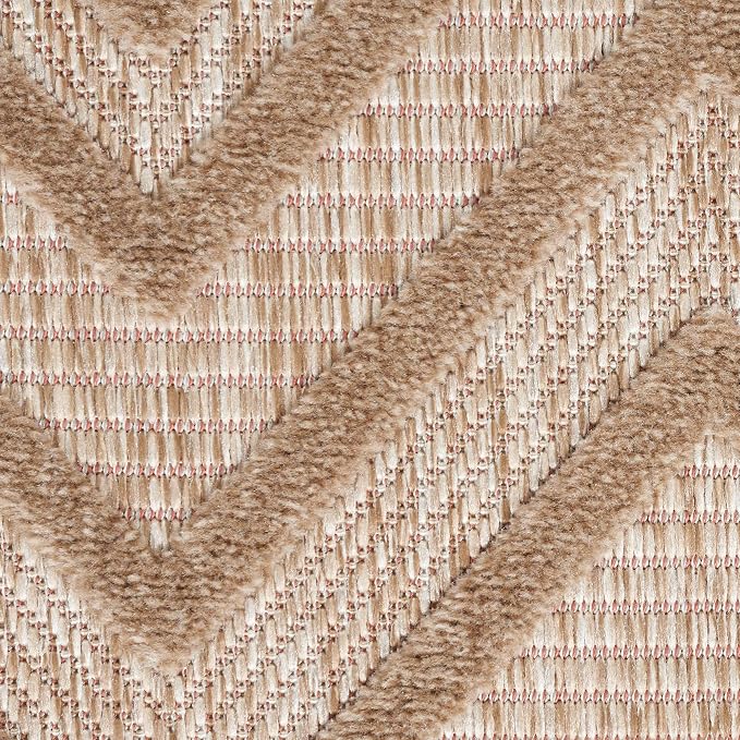 Nourison Home Versatile Natural Beige 6' x 9' Area Rug - Easy Clean, Non Shedding, Bed Room, Living Room, Dining Room, Kitchen (6' x 9')