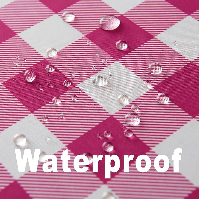 Classic Gingham Buffalo Tablecloth Fabric - Oblong 90x156 Inch Water Proof Checkered Table Cloth for Indoor Outdoor - Table Cover for Birthday, Picnics, BBQs, and Parties