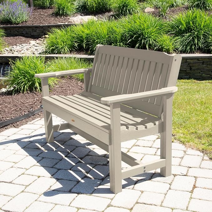 Sequoia Professional CM-BENSQ42-WAE Commercial Grade Exeter 4 Foot Garden Bench, Whitewash
