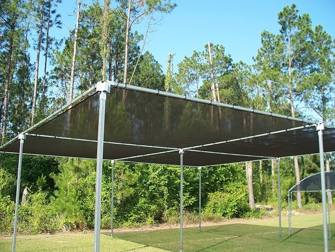 Agfabric 30% Shade Cloth Sunblock Shade Cloth Cover with Clips for Plants, 10’ X 30’, Black