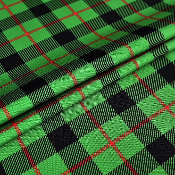 Classic Gingham Buffalo Tablecloth Fabric - Oblong 58x144 Inch Checkered Table Cloth for Indoor Outdoor - Irish Table Cover for Christmas Day, St. Patricks Day, Picnics, BBQs, and Parties