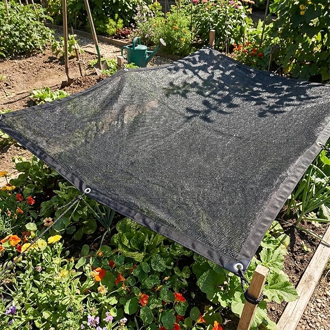 40% Shade Cloth for Garden,8×12FT Durable HDPE Mesh with Grommets, Sun Protected Garden Shade Netting for Vegetables Flowers Greenhouse Patio, Yard