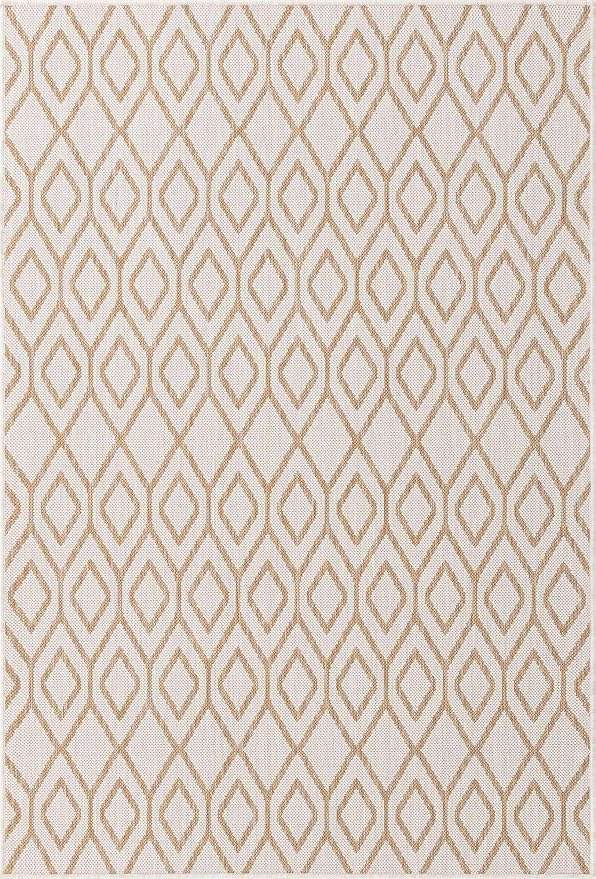 Jill Zarin Outdoor Collection Area Rug - Turks and Caicos (4' x 6' Rectangle Beige/Brown)