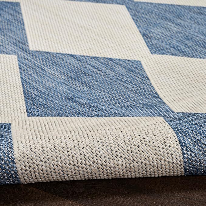 Nourison Home Positano Navy Blue 5' x 7' Area Rug - Easy Clean, Non Shedding, Bed Room, Living Room, Dining Room, Kitchen (5' x 7')