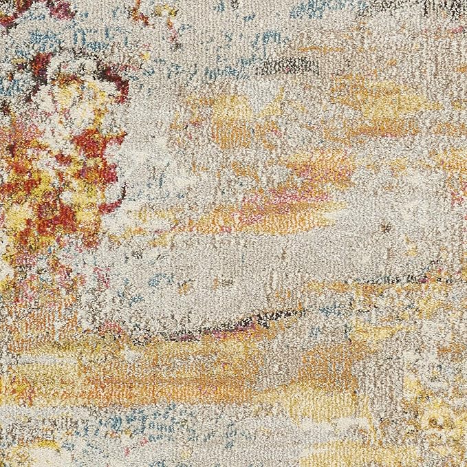 Nourison Home Celestial Sealife 2'2" x 3'9" Area Rug - Easy Clean, Non Shedding, Bed Room, Living Room, Dining Room, Kitchen (2' x 4')