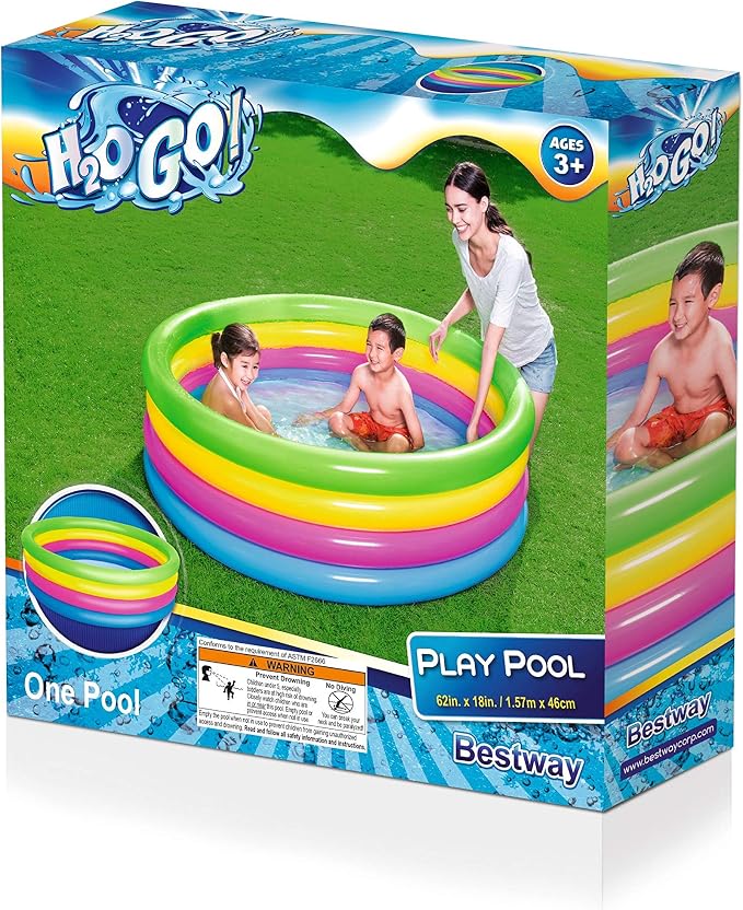 Bestway H2OGO! Rainbow Inflatable Play Pool