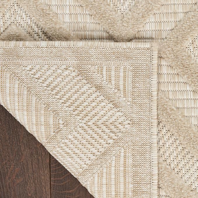 Nourison Home Versatile Cream 2'2" x 7'6 Area Rug - Easy Clean, Non Shedding, Bed Room, Living Room, Dining Room, Kitchen (8' Runner)