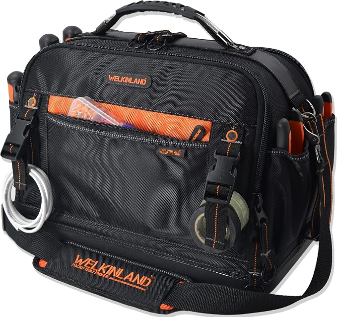 WELKINLAND 42-Pocket Tool Organizer - HVAC & Electrician's Waterproof Tool Tote