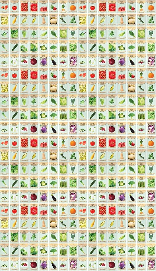 Black Duck Brand Set of 320 Vegetable and Herb Seeds - Semi Assorted - 100 Percent Non-GMO & Heirloom - Great for Starting a Garden! High Germination Rate! (320)