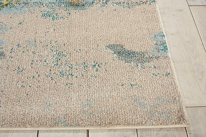 Nourison Home Celestial Sealife 2'2" x 3'9" Area Rug - Easy Clean, Non Shedding, Bed Room, Living Room, Dining Room, Kitchen (2' x 4')