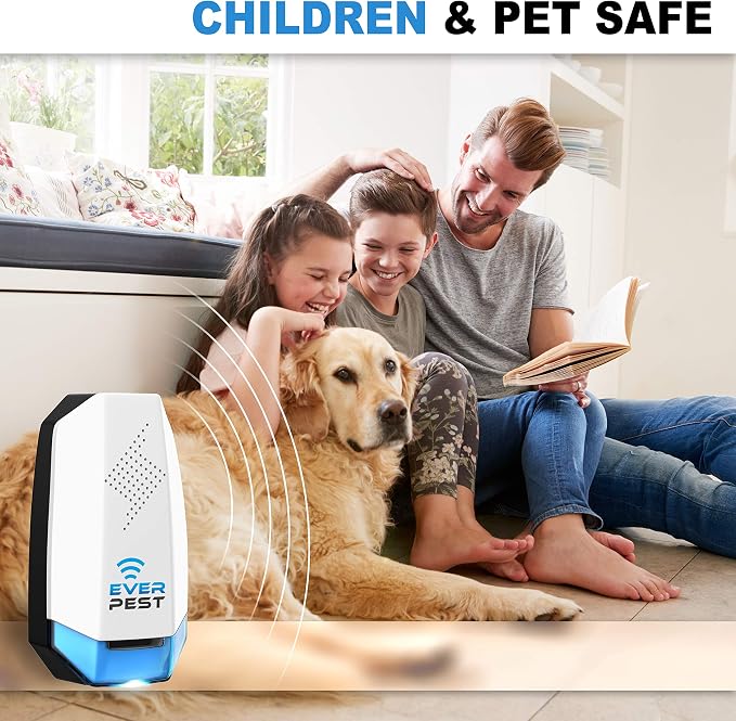 Ultrasonic Pest Repeller Control Plug in 2 Pack- Electronic Insect Defender - Roach Bed Bug Mouse Mosquito - Indoor Reject - for Cockroach Ants Mice Fly Rat Bedbug