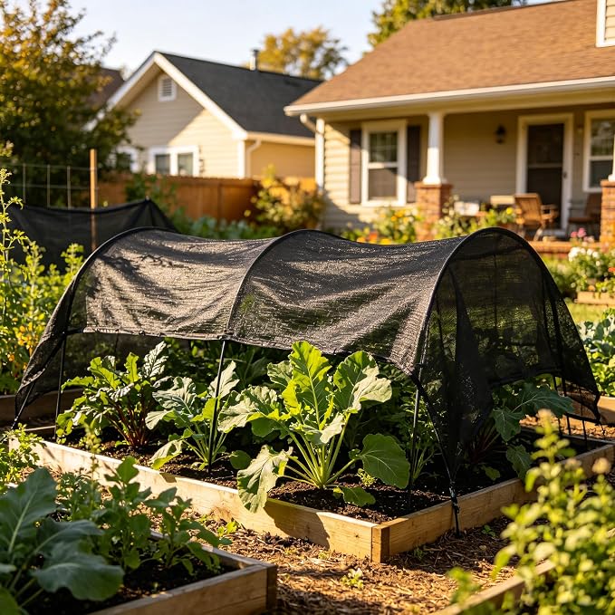 40% 20 X 30 FT Black Shade Cloth, Outdoor Woven Sun Shade with Grommets, Durable Breathable Netting Shading Antifreezing for Patio, Garden, DIY Home, Plants Cover, Greenhouse, Dog Kennel