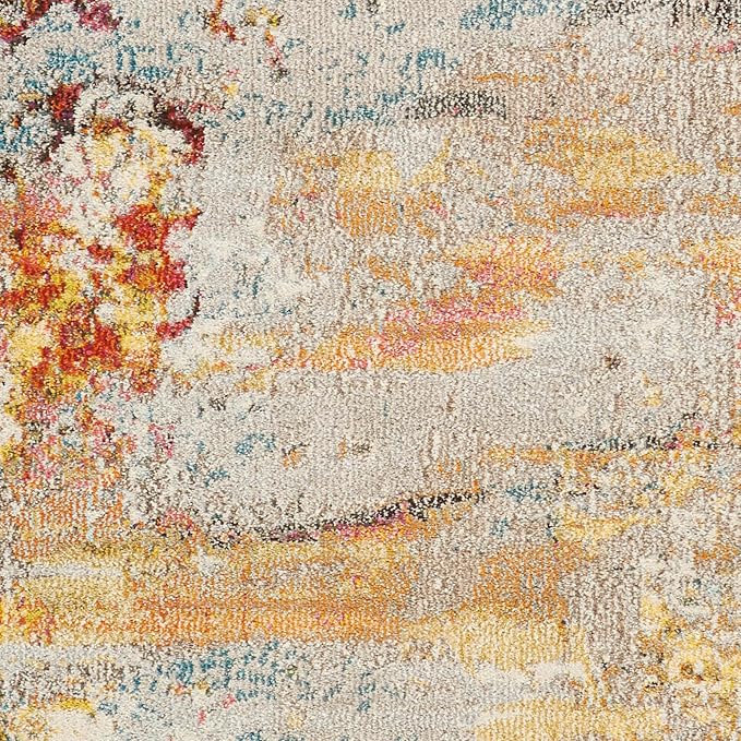 Nourison Home Celestial Sealife 10' x 14' Area Rug - Easy Clean, Non Shedding, Bed Room, Living Room, Dining Room, Kitchen (10' x 14')