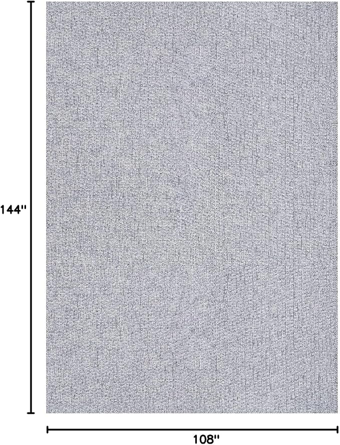 Luul Home Easy Jute Rugs 9x12 Gray Color Living Room Indoor Outdoor Area Rug for Farmhouse Patio and Kitchen Rug High Traffic Washable Easy to Clean Solid Boho Woven Design Outside Carpet (9 x 12)