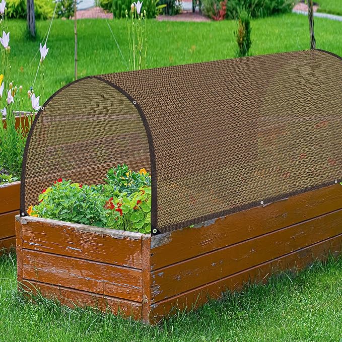 80% Shade Cloth -4x20FT Sunblock Net with Grommet,Lightweight and Durable UV Protection,Shade Cloth for Garden Patio Pergola Balcony Plants Greenhouse Dog Kennel Chicken Coop Outdoor