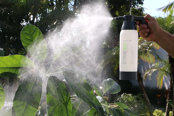 ExtremeMIST High-Performance Garden Sprayer - Ultimate Plant Mister & Spray Bottle for Plants - Horticultural Hand Pump Sprayer with Adjustable Brass Nozzle - Outdoor & Indoor Plant Humidifier - 32 Oz