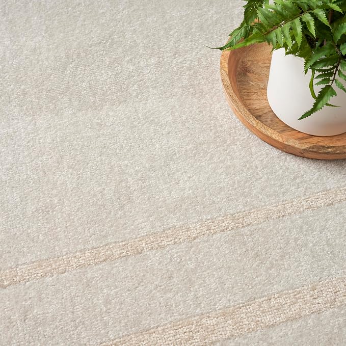 Nourison Home Nourison Essentials Ivory Gold 10' x 14' Area Rug - Easy Clean, Non Shedding, Bed Room, Living Room, Dining Room, Kitchen (10' x 14')