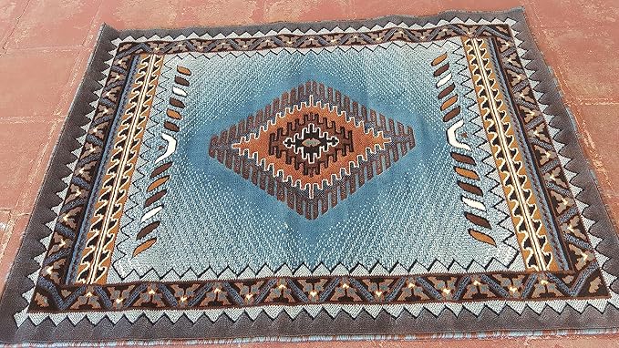 YHSF South West Native American Area Tribal Rug - Mocha, 3' x 4'7" | Easy-Clean, Soft & Durable Tribal Rug for Living Room, Bedroom, Kitchen & More - Stain-Proof Runner for Home Decor