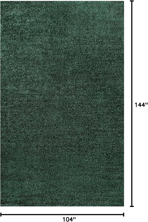 JONATHAN Y Haze Solid Low-Pile Emerald Indoor Area Rug 9x12, Coastal,Bohemian,Minimalist,Classic, Easy-Cleaning for Living Room,Bedroom,Kitchen,Pet Friendly,Non-Shedding (SEU100L-9)