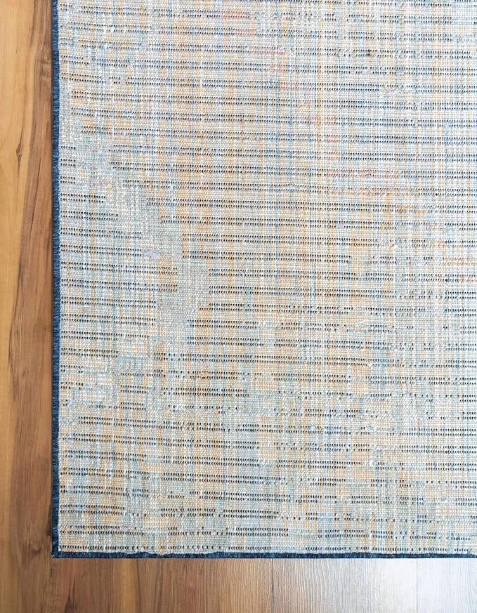 Unique Loom Morocco Collection Tribal, Southwestern, Bohemian Area Rug (5' 0 x 8' 0 Rectangular, Navy Blue/Gray)