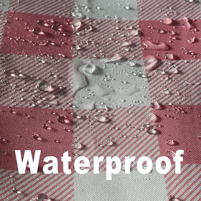Classic Gingham Buffalo Tablecloth Fabric - Oblong 90x156 Inch Water Proof Checkered Table Cloth for Indoor Outdoor - Table Cover for Birthday, Picnics, BBQs, and Parties
