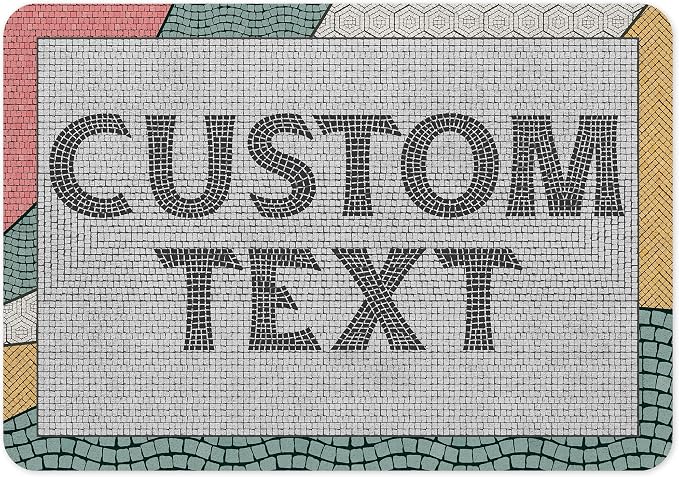 Custom Sign, Custom Street Sign, 11 Font Colors, 13 Font Styles, 4 Hole Options, 22 Sizes, 7x10 Inches, Rust Free DiBound, Fade Resistant, Made in USA by My Sign Center (Fauxsaic 2)