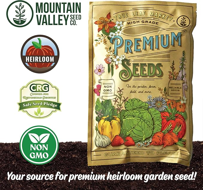 Mountain Valley Seed Co Crimson Clover Seed—25 Lb, 1,160,000 Seeds Non-GMO | Cover Crops, Pasture, Hay, Wildlife Forage, Pollinator Attraction & Green Manure – Legume for Planting