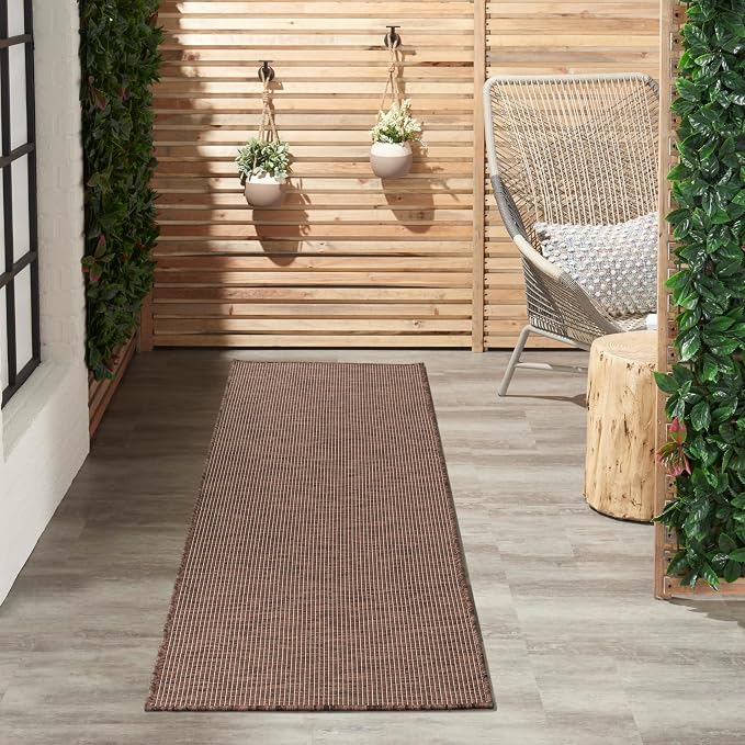 Nourison Home Positano Natural 2' x 6' Area Rug - Easy Clean, Non Shedding, Bed Room, Living Room, Dining Room, Kitchen (6' Runner)
