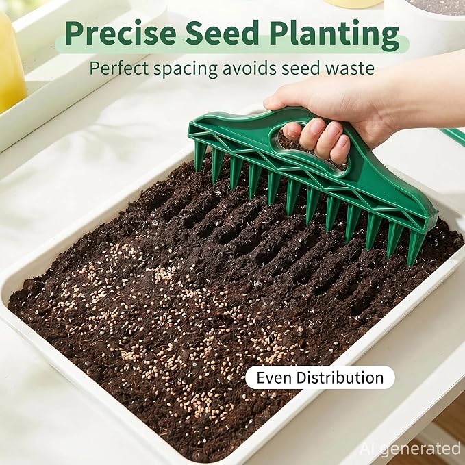 Bonsai Tools Kit 10Pcs Indoor & Outdoor Gardening Tool Potting Mat | Seed Planter Tool, Repotting Mat, Plant Kit, Seed Planting Tools, Lawn & Garden Spreaders, Mini Garden tools, Garden Seeder