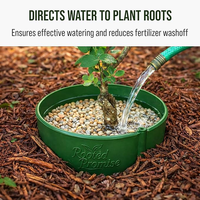 12 Inch Wrap-Around Adjustable Planting Grow Rings | 6 Pack | Green | Install Around Existing Plants | Square Foot Gardening | Trimmer Protection and Mulch Barrier | Heavy Duty | Made in USA