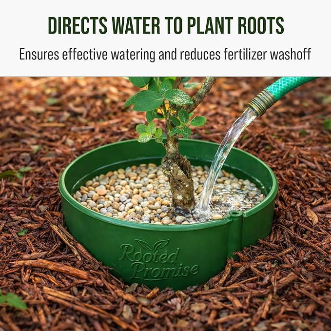 12 Inch Wrap-Around Adjustable Planting Grow Rings | 24 Pack | Green | Install Around Existing Plants | Square Foot Gardening | Trimmer Protection and Mulch Barrier | Heavy Duty | Made in USA