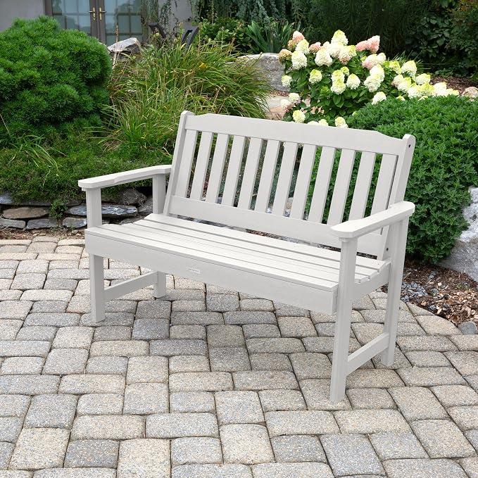 Highwood AD-BENW2-WHE Lehigh Garden Bench, 4 Feet, White