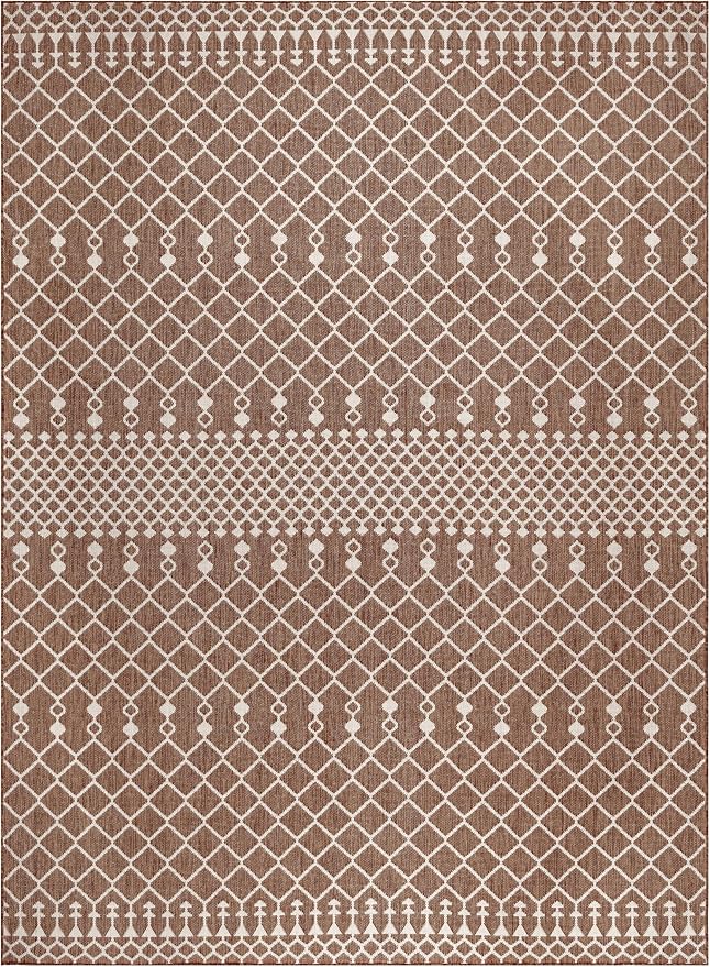 Nourison Home Positano Natural 12' x 15' Area Rug - Easy Clean, Non Shedding, Bed Room, Living Room, Dining Room, Kitchen (12' x 15')