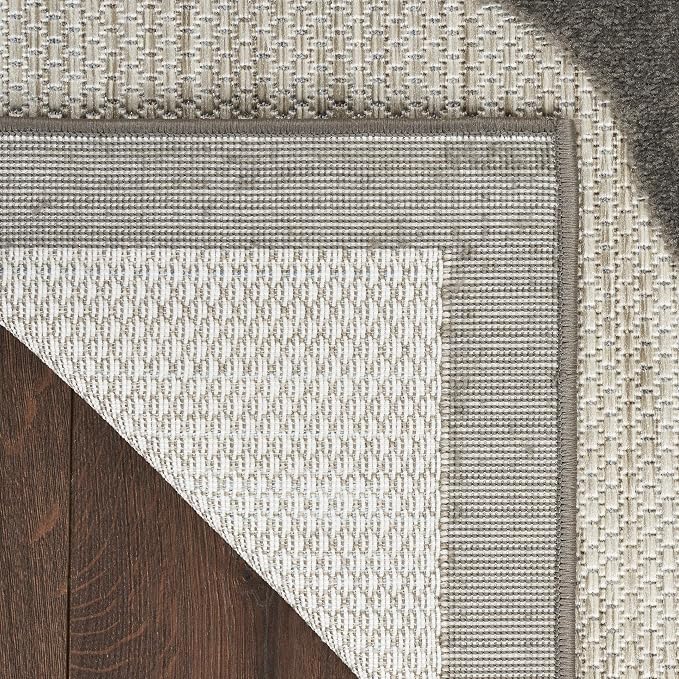 Nourison Home Aloha Beige 5'3" x 7'5" Area Rug - Easy Clean, Non Shedding, Bed Room, Living Room, Dining Room, Kitchen (5' x 8')