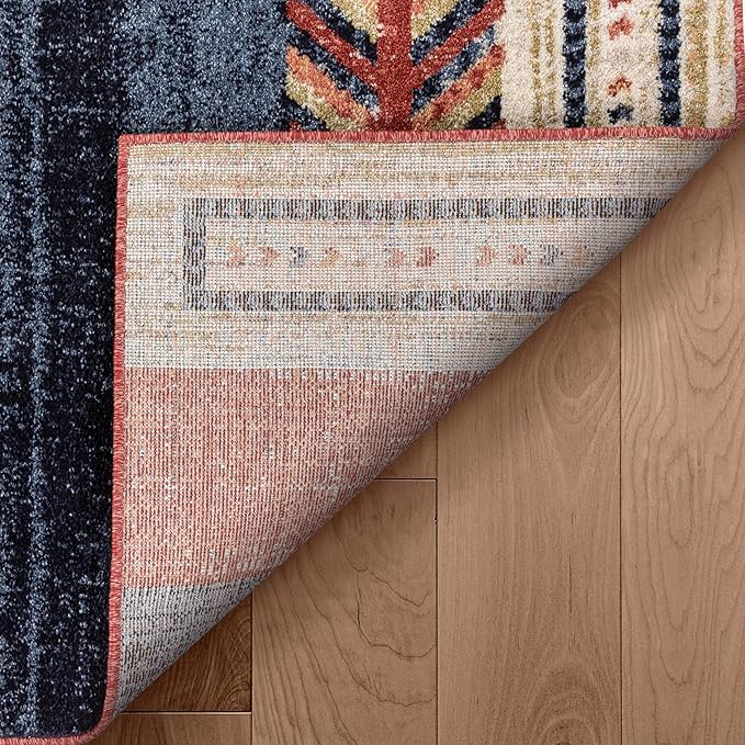 Well Woven Dustin Crimson Southwestern Medallion 5'3" x 7'3" Area Rug