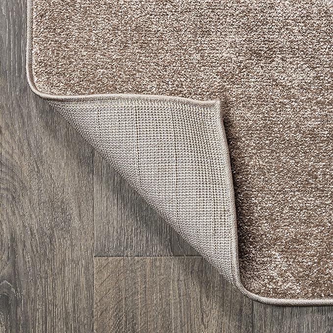 JONATHAN Y Haze Solid Low-Pile Brown Runner Rug 2x8, Coastal,Bohemian,Minimalist,Classic, Easy-Cleaning for Living Room,Bedroom,Kitchen,Pet Friendly,Non-Shedding (SEU100J-28)