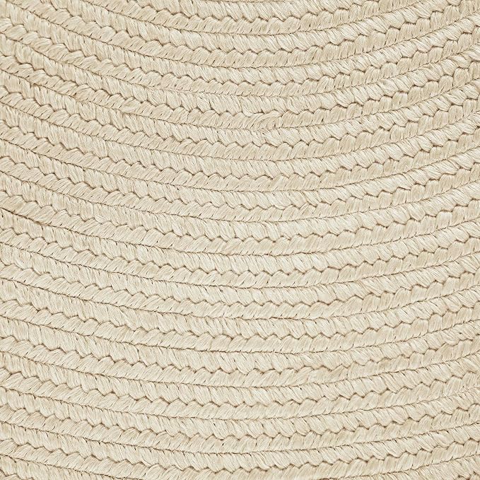 Superior Jute Oval Indoor Runner Rug, Cream