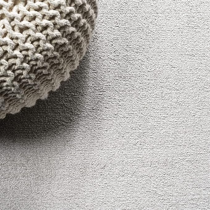 JONATHAN Y Haze Solid Low-Pile Ivory Indoor Area Rug 6x9, Coastal,Bohemian,Minimalist,Classic, Easy-Cleaning for Living Room,Bedroom,Kitchen,Pet Friendly,Non-Shedding (SEU100D-6)